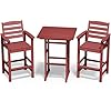   SERWALL-Balcony-Adirondack-Chairs-and-Table-3-Pieces-Set-Adirondack-Bar-Height-Chairs-Set-of-2-and-Bar-Table-Outdoor-Bar-Stools-Set-for-Bistro-Poolside-Backyard-Red