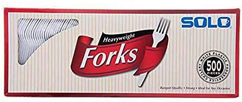 Get Strong_handle Solo Plastic Heavyweight Fork - 500 Count