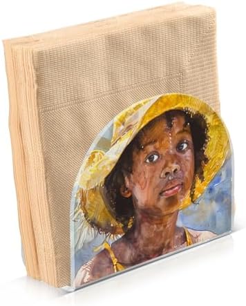 ALAZA Napkin Holder African American Napkins Dispenser