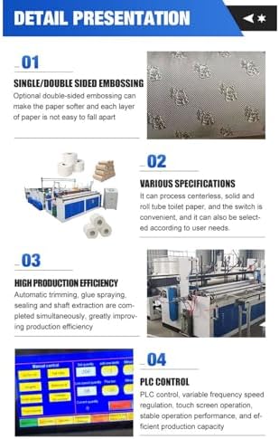 Compact Automatic Toilet Paper Roll Machine - Efficient Production