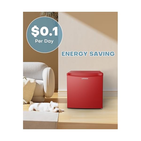   Upstreman-17-Cuft-Mini-Fridge-with-Freezer-Dorm-Essentials-Adjustable-Thermostat-Energy-Saving-Low-Noise-Single-Door-Compact-Refrigerator-for-Dorm-Office-Bedroom-Red-FR17