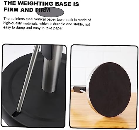 ULTECHNOVO Roll Tissue Holder Kitchen_paper Towel Dispenser Napkin Rack Space-Saving