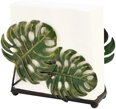 Olgift Metal Ginkgo Leaves Napkin Holder