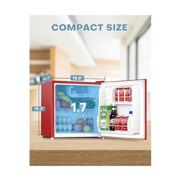   Upstreman-17-Cuft-Mini-Fridge-with-Freezer-Dorm-Essentials-Adjustable-Thermostat-Energy-Saving-Low-Noise-Single-Door-Compact-Refrigerator-for-Dorm-Office-Bedroom-Red-FR17