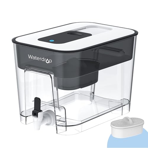 Waterdrop 200 Gallon Long Life 40 Cup Large Water Filter Dispenser with 1 Filter for Home and Office
