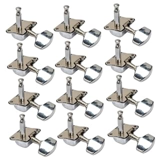 Mécaniques de guitare. Chevilles d’accordage de guitare acoustique, 12 pièces de pièces de guitare à cordes Tuner Guitar Bass Tuner Pegs Clés d’accordage de guitare Accordeurs de guitare acoustique Mé - Les Beatles, Paul McCartney, John Lennon, RIngo Starr, George Harrison