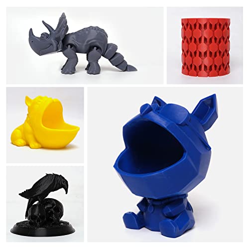 eSUN PLA Filament 1.75mm, Modifiziertes 3D Drucker Filament PLA, Maßgenauigkeit +/- 0.03mm, 1KG Spule (2.2 LBS) 3D Druck Filament für 3D Drucker (D-Blau, PLA Lite - 1KG) – Bild 8