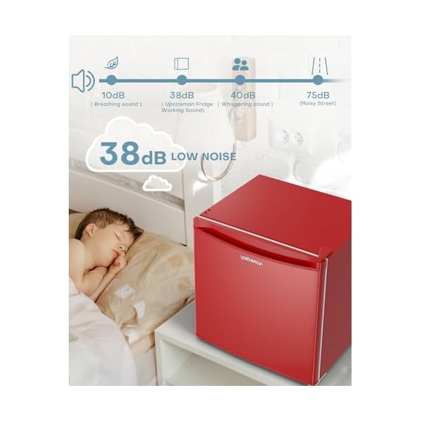   Upstreman-17-Cuft-Mini-Fridge-with-Freezer-Dorm-Essentials-Adjustable-Thermostat-Energy-Saving-Low-Noise-Single-Door-Compact-Refrigerator-for-Dorm-Office-Bedroom-Red-FR17