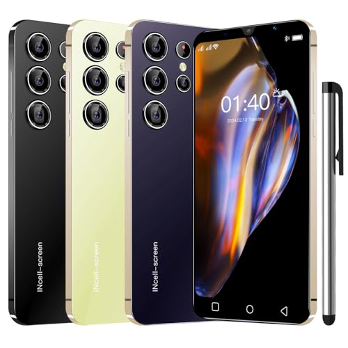 QrZrQ Günstige Smartphones, 5,0 Zoll, Dual-Kamera, Quad Core, ROM 16 GB 【Erweiterbar auf 128 GB】, Unterstützung GPS/WiFi/Bluetooth/FM, entsperrtes Telefon (S24Ultra-Purple) – Bild 3