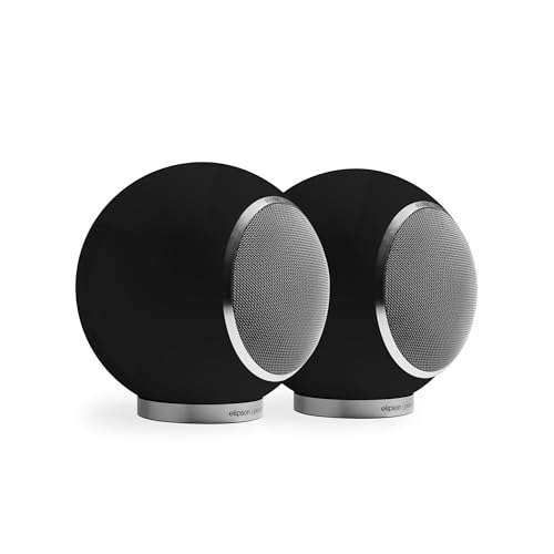 Elipson Planet L Noir- Enceinte Bibliothèque (La Paire) - Les Beatles, Paul McCartney, John Lennon, RIngo Starr, George Harrison Elipson Planet L Noir- Enceinte Bibliothèque (La Paire)