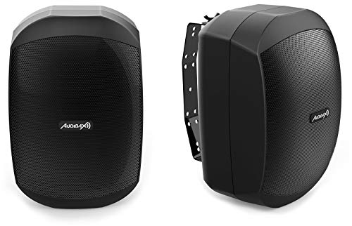 Audibax Ovo 4 Black – Enceintes Hi-FI Passives de bibliothèque – Enceintes IP65 – Paire de Haut-Parleurs 35W Continus – Alimentation Ligne 100V – Support Mural Inclus – Haut-Parleurs 4″ Woofer - Les Beatles, Paul McCartney, John Lennon, RIngo Starr, George Harrison Audibax Ovo 4 Black - Enceintes Hi-FI Passives de bibliothèque - Enceintes IP65 - Paire de Haut-Parleurs 35W Continus - Alimentation Ligne 100V - Support Mural Inclus - Haut-Parleurs 4" Woofer