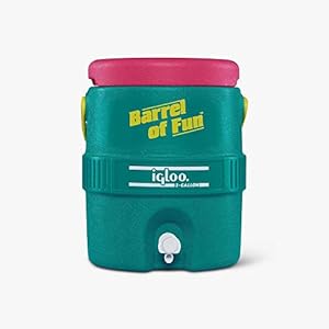Igloo 2-Gallon Retro Party Water Jug Cooler, Jade Igloo 2 Gallon Retro Party Water Jug Cooler Jade