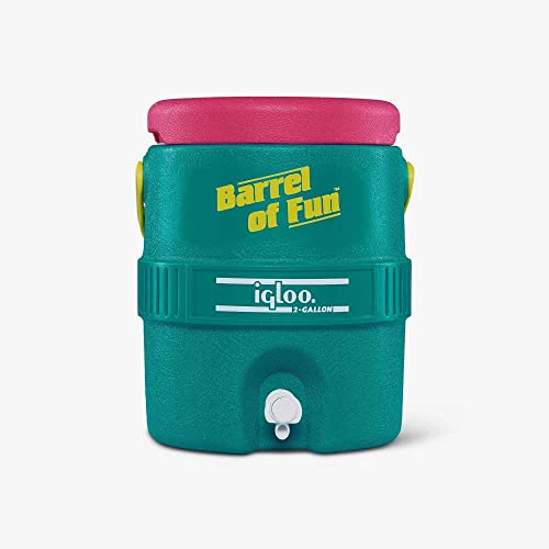 Igloo-2-Gallon-Retro-Party-Water-Jug-Cooler-Jade Igloo 2 Gallon Retro Party Water Jug Cooler Jade