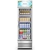 BODEGACOOLER Commercial Merchandiser Refrigerator 9 CuFt Glass Door Beverage Refrigerator Upright Beverage Display Cooler with Soft LED Light Adjustable Shelves 4 Strong CastorsStainless Steel