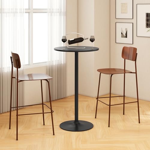 Costwayroundbistrotablesetof4heightadjustablebarheightcocktailtablehightoppubtablesnacktablewithheavydutymetalbaseforhomebardiningroomrestaurantblack  Urban Country Home Decor Costway round bistro table set of 4 height adjustable bar height cocktail table high top pub table snack table with heavy duty metal base for home bar dining room restaurant black  urban country home decor