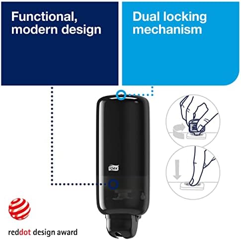 Tork Liquid Skincare Dispensers - Economical Modern Design Pack of 6