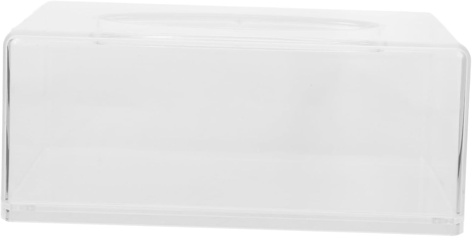 Acrylic Tissue Box Holder Unique Design for Home Kitchen