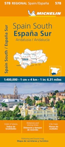 Andalucia - Michelin Regional Map 578: Straßen- und Tourismuskarte 1:400 000 (Michelin Maps, 578)
