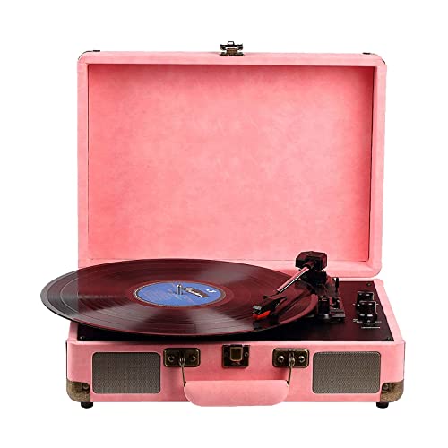 Tourne-Disque rétro, Tourne-Disque Vinyle avec Haut-parleurs stéréo intégrés, disques vinyles Portables rétro Vintage P (Rose) - Les Beatles, Paul McCartney, John Lennon, RIngo Starr, George Harrison Tourne-Disque rétro, Tourne-Disque Vinyle avec Haut-parleurs stéréo intégrés, disques vinyles Portables rétro Vintage P (Rose)