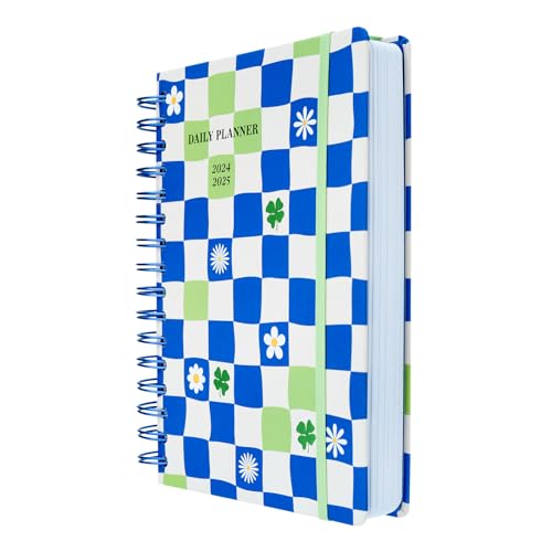 Kokonote - Agenda Scolaire 2024 2025 Journalier Pâquerettes | Agenda Spirale - Août 2024 à Juillet 2025