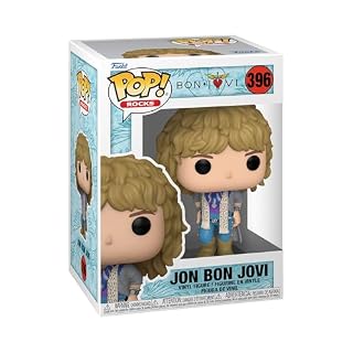 Funko Pop! Rocks: Jon Bon Jovi Jovi – (1980’s) – Figurine en Vinyle à Collectionner – Idée de Cadeau – Produits Officiels – Jouets pour Les Enfants et Adultes – Music Fans - Les Beatles, Paul McCartney, John Lennon, RIngo Starr, George Harrison