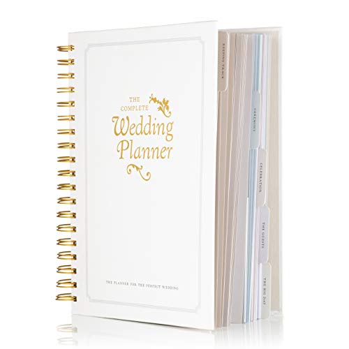 The Complete UK Wedding Planner Book Journal and Organiser by DayWorks: Perfect Bridal Engagement gift includes Checklists, Pockets, Undated Diary & much more to help organize the perfect wedding