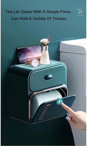 Space-Saving Wall-Mounted Toilet Paper Dispenser
