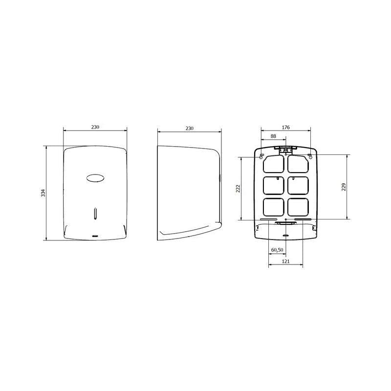 San Jamar Jofel Valor 8-Inch Paper Towel Dispenser