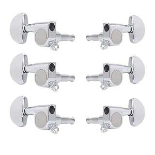 Lot de 6 mécaniques d’accordage de guitare 3L3R scellées faciles à installer - Les Beatles, Paul McCartney, John Lennon, RIngo Starr, George Harrison