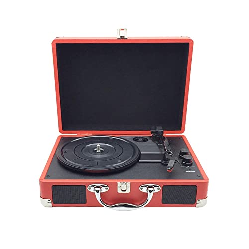Tourne-Disque rétro, phonographe Gramophone Vinyle Audio Haut-Parleur Bluetooth Portable phonographe Portable Tourne-Disque Vintage g (Rouge 35×25.5x13cm) - Les Beatles, Paul McCartney, John Lennon, RIngo Starr, George Harrison Tourne-Disque rétro, phonographe Gramophone Vinyle Audio Haut-Parleur Bluetooth Portable phonographe Portable Tourne-Disque Vintage g (Rouge 35x25.5x13cm)