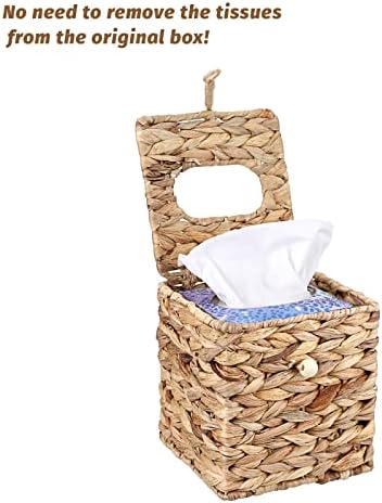 Sumnacon Tissue Box Cover Natural