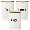   Peohud-3-Pack-Ceramic-Kitchen-Canister-Set-29oz-Airtight-Food-Storage-Jars-with-Bamboo-Lids-Tea-Coffee-Sugar-Container-Set-for-Counter-Farmhouse-Kitchen-Decor