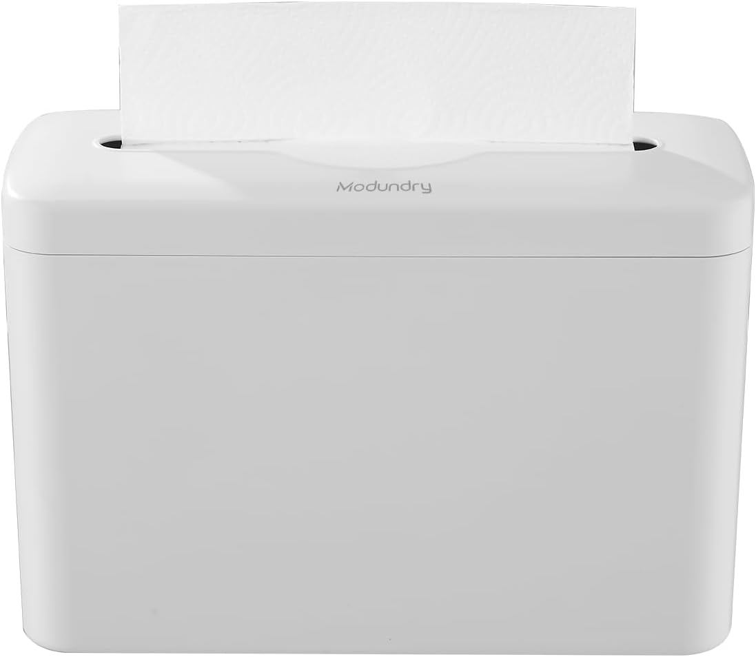Space-Saving Counter Top Hand Towel Dispenser White