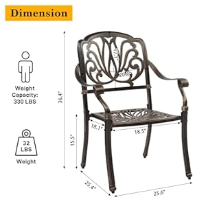   VINGLI-Outdoor-Dining-Chairs-Set-of-4-Cast-Aluminum-Stackable-Patio-Chairs-Set-of-4-Patio-Furniture-Aluminum-Outdoor-Chairs-for-Backyard-Poolside-Balcony-Bronze-Without-Cushion