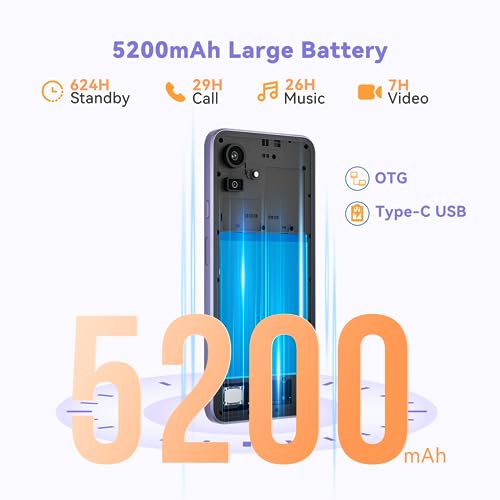 CUBOT NOTE 50 Android 13 Handy Günstig (2023) Octa-Core,16GB RAM/256GB ROM Smartphone Ohne Vertrag,4G Dual SIM Simlockfreie Handys,6,56" HD+ Display,5200mAh Akku,50MP Kamera,NFC/Fingerabdruck/OTG-Lila – Bild 6
