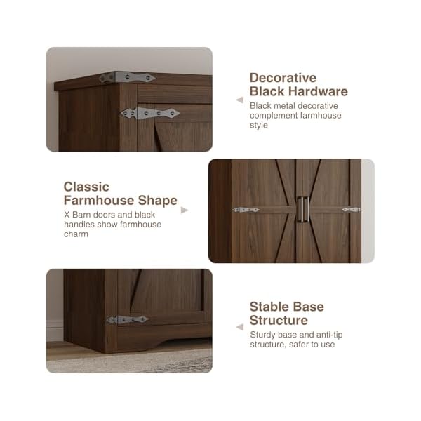   72H-Farmhouse-Storage-Cabinet-with-Adjustable-Shelves-Large-Pantry-Organize-with-2-Barn-Doors-Tall-Freestanding-Cabinet-for-Kitchen-Bathroom-Garage-Basement-Living-Utility-Room-Brown