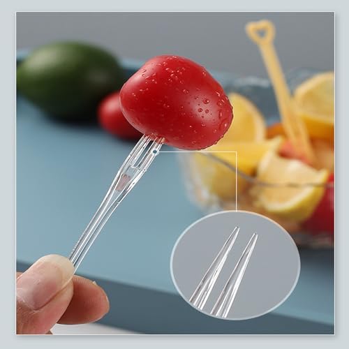 1000PCS Multi-Colored Plastic Dessert Forks