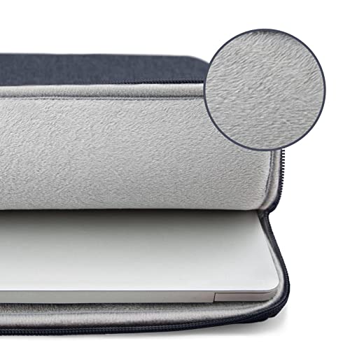 MicaYoung 15 Zoll Laptop Hülle Tasche Schutzhülle Kompatibel mit 2016-2019 15,4" MacBook Pro A1707 A1990/15 Surface Laptop 3 4/Samsung Notebook 9 Pro, Wasserdicht Laptop Sleeve Laptophülle, Navy Blau – Bild 5