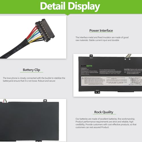 BATTREVO Laptop Akku L18C4PF3 für Lenovo ideapad C340-14API C340-14IML C340-14IWL S540-14API S540-14IML S540-14IWL Flex-14IML Flex-14IWL Serie L18M4PF3 L18M4PF4 L18C4PF4 15.36V 49Wh – Bild 5