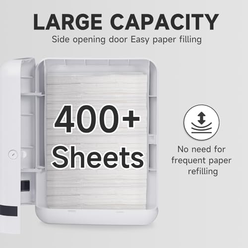 AIKE 400 Sheet Multifold Paper Towel Dispenser Wall-Mount for Commercial Use