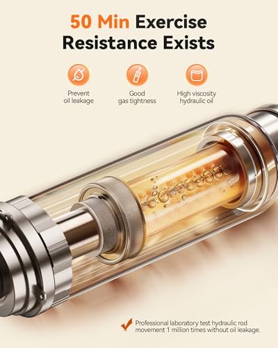 Niceday Steppers for Train, Mini Stair Stepper with Resistance Bands at House Exercise Gear with 300LBS Loading Capability, Hydraulic Health Stepper with LCD Monitor - Image 4