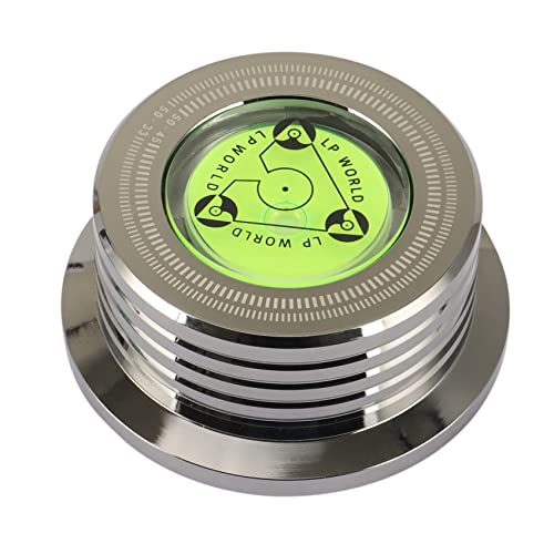 Peukerty Stabilisateur universel 50 Hz pour tourne-disque vinyle LP avec niveau de serrage en alliage d’aluminium, noir - Les Beatles, Paul McCartney, John Lennon, RIngo Starr, George Harrison Peukerty Stabilisateur universel 50 Hz pour tourne-disque vinyle LP avec niveau de serrage en alliage d'aluminium, noir