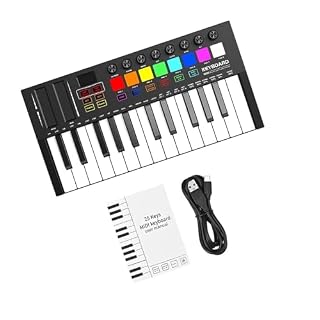 Débutants Clavier Électronique Clavier De Contrôle À 25 Touches Clavier De Piano Électronique Professionnel Avec Affichage USB - Les Beatles, Paul McCartney, John Lennon, RIngo Starr, George Harrison