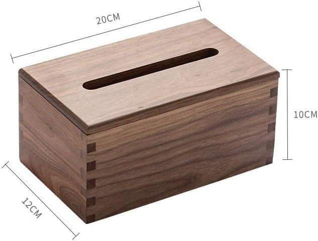 Compact Wooden Tissue Box Space-Saving Removable Holder for Home Away
