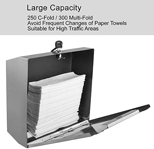 VANNSOO Commercial Paper Towel Dispenser Wall Mount