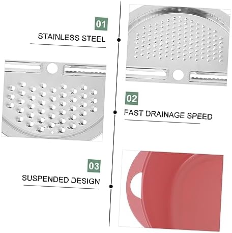 1 Set Stainless Steel Rice Washing Tool with Filter and Grater