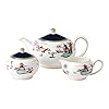 Wedgwood Wonderlust Blue Pagoda Tea 3 Piece Set Mulit