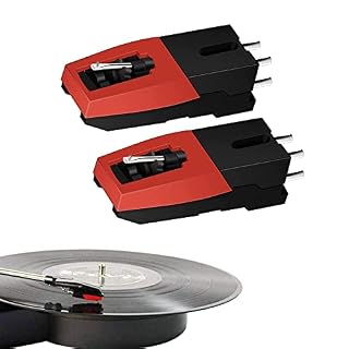 2 Pièces Tourne-disque Stylet Remplacement cartouches de tourne-disque vinyle Aiguille Tourne Disque mise à niveau facile à installer pour Phonographe Platine Tourne-Disque Diamant Stylet - Les Beatles, Paul McCartney, John Lennon, RIngo Starr, George Harrison