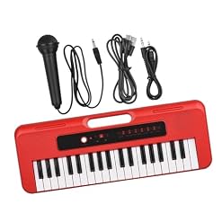 Piano Électronique 37 Touches Avec Microphone Préréglé 10 Démos Prend En Charge L’enregistrement Casque Clavier Portable - Les Beatles, Paul McCartney, John Lennon, RIngo Starr, George Harrison