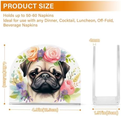 Cozy Pug Napkin Holder